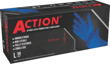 Load image into Gallery viewer, Action- Blue Latex Case 16mil Gloves ( 1,000ct )