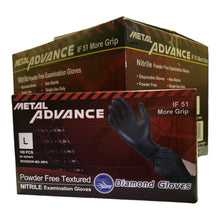 Load image into Gallery viewer, Advanced Diamond - Black Nitrile Case 5mil Gloves ( 1,000ct )