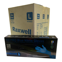 Load image into Gallery viewer, Raxwell - Blue Nitrile Case 8.5mil Gloves ( 500ct )