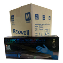 Load image into Gallery viewer, Raxwell - Blue Nitrile Case 8.5mil Gloves ( 500ct )