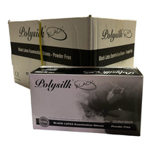 Load image into Gallery viewer, Poly Silk - Black Latex Case 5mil Gloves ( 1,000ct )