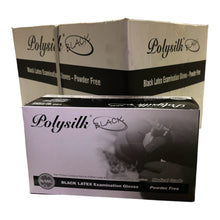 Load image into Gallery viewer, Poly Silk - Black Latex Case 5mil Gloves ( 1,000ct )