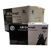 Load image into Gallery viewer, Living Water Concept - Black Nitrile Case 5mil Gloves ( 1,000ct )