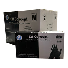 Load image into Gallery viewer, Living Water Concept - Black Nitrile Case 5mil Gloves ( 1,000ct )