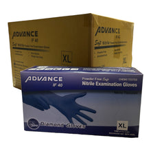 Load image into Gallery viewer, Advanced Diamond - Blue Nitrile Case 4mil Gloves ( 1,000ct )