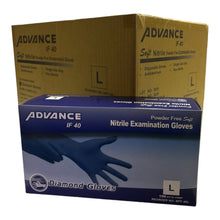 Load image into Gallery viewer, Advanced Diamond - Blue Nitrile Case 4mil Gloves ( 1,000ct )