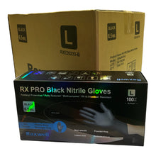 Load image into Gallery viewer, Raxwell - Black Nitrile Gloves 6.5mil Gloves ( 1,000ct )