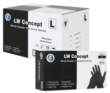 Load image into Gallery viewer, Living Water Concept - Black Nitrile Case 5mil Gloves ( 1,000ct )