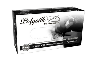 Poly Silk - Black Latex Case 5mil Gloves ( 1,000ct )