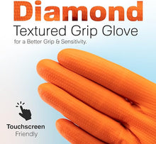 Load image into Gallery viewer, Raxwell - Orange Nitrile Case 8.5 mil Gloves ( 1,000ct )
