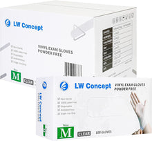 Load image into Gallery viewer, LW Concept - Clear Vinyl Case 3mil Gloves ( 1,000ct )
