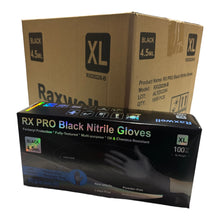 Load image into Gallery viewer, Raxwell - Black Nitrile Case 4.5 mil Gloves ( 1,000ct )
